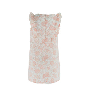 Dress Peach - Floral Frill-27002