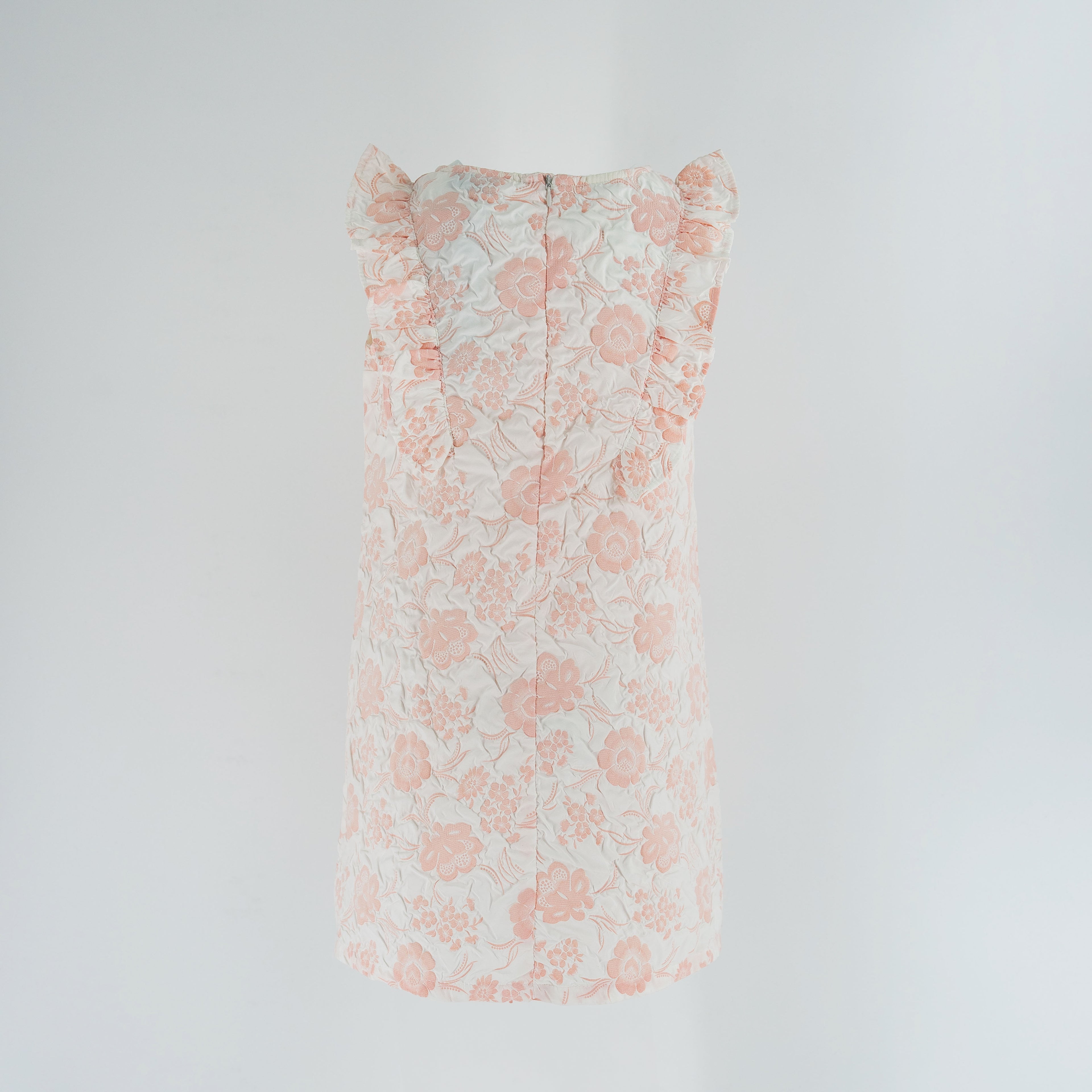 Dress Peach - Floral Frill-27002