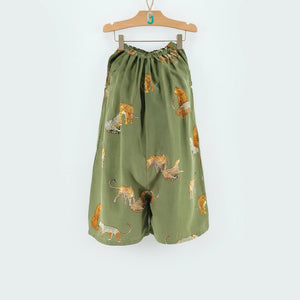 Dungaree Green - Tiger print - Strappy-27337