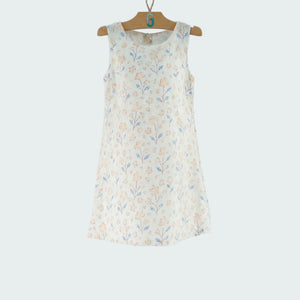 Dress Lace Off-white - Brown flowers-27611