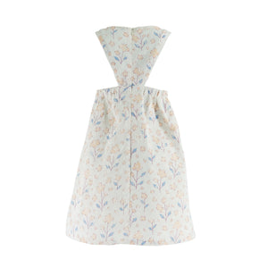 Dress Lace Off-white - Brown flowers-27611