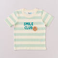 Crewneck White,L.blue stripes- Smile Club-27637