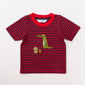 Crewneck Red, N.blue Stripes - Crocodile-27680