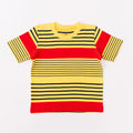 Crew Neck Stripes Yellow/Red/Navy Blue-27720