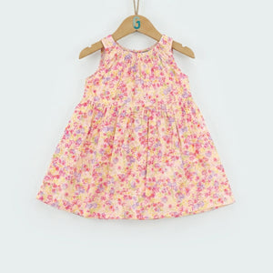 Dress Pink - Tiny flowers printed-27768