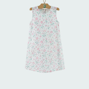 Dress Lace White - Pink Flowers-27782