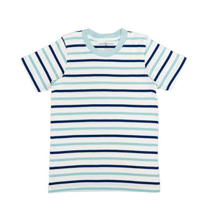 Crewneck L.blue,N.blue, White Stripes-27788