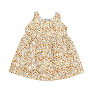 Dress Beige - Tiny flowers printed-27790