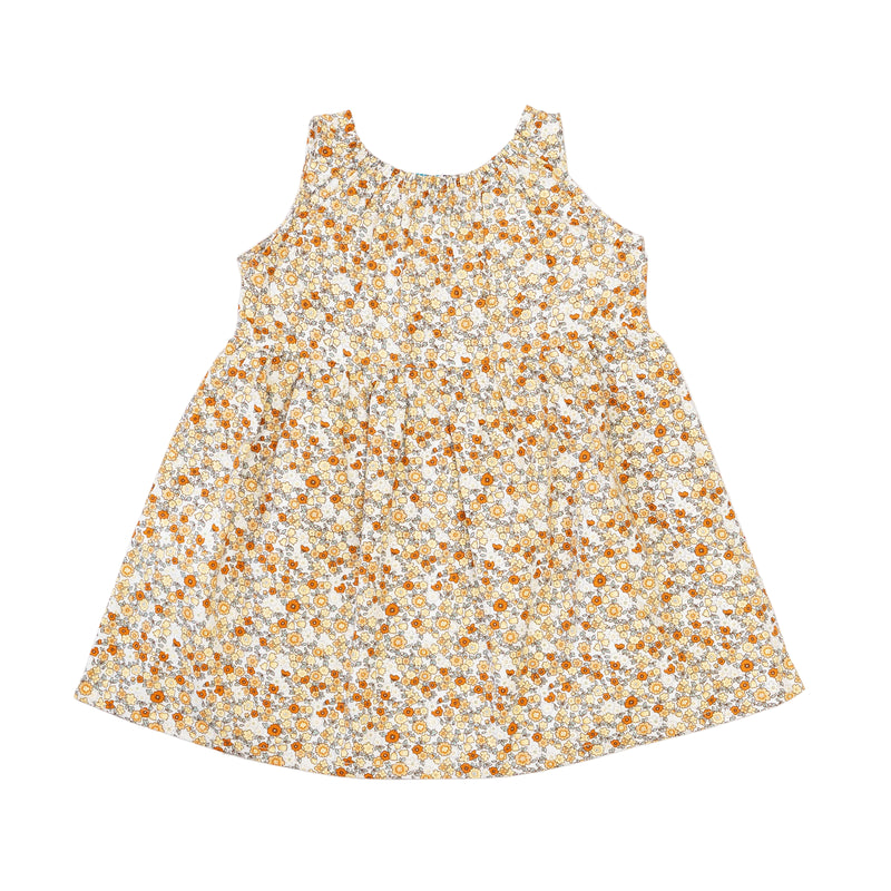 Dress Beige - Tiny flowers printed-27790