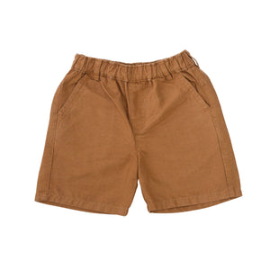 Short Linen - Mud Brown-27804