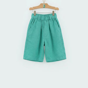 Short Linen - Green-27878