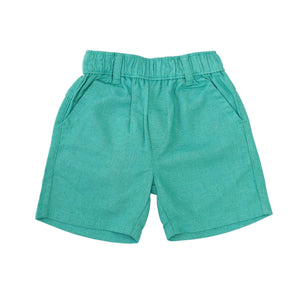 Short Linen - Green-27878