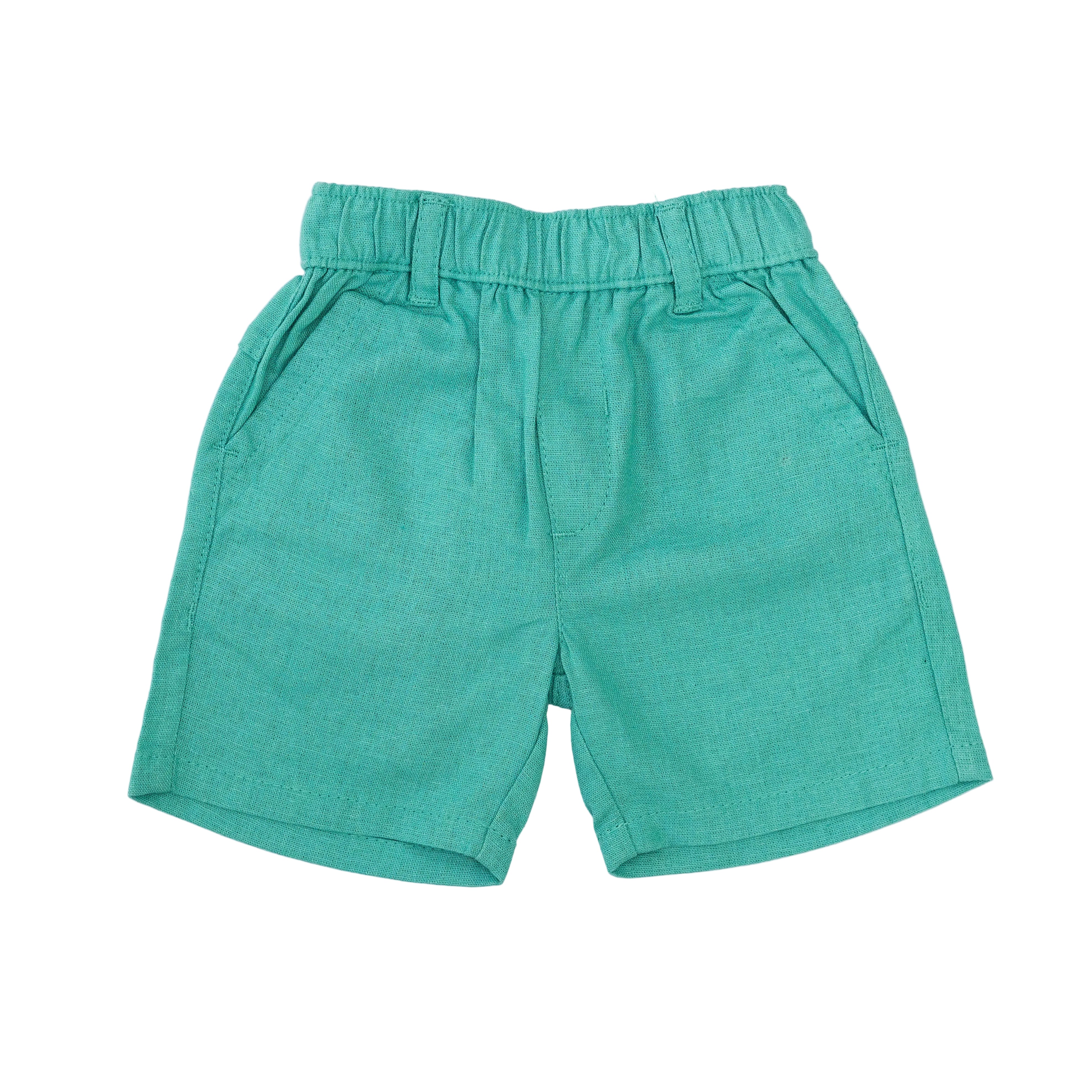 Short Linen - Green-27878