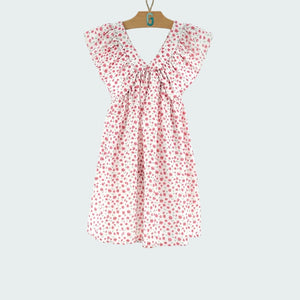 Dress Sleeveless with Small Pink Flower Printed-27928