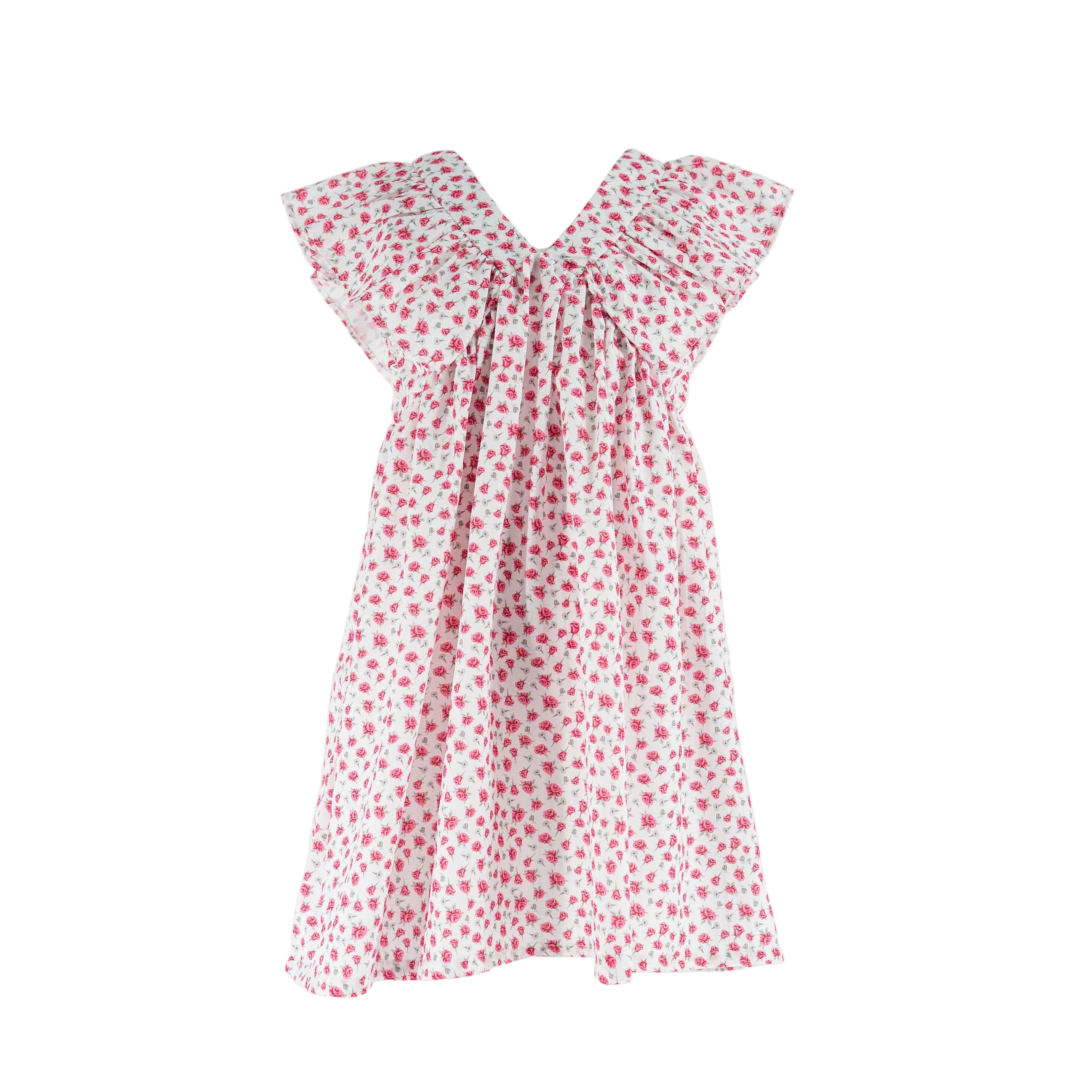 Dress Sleeveless with Small Pink Flower Printed-27928