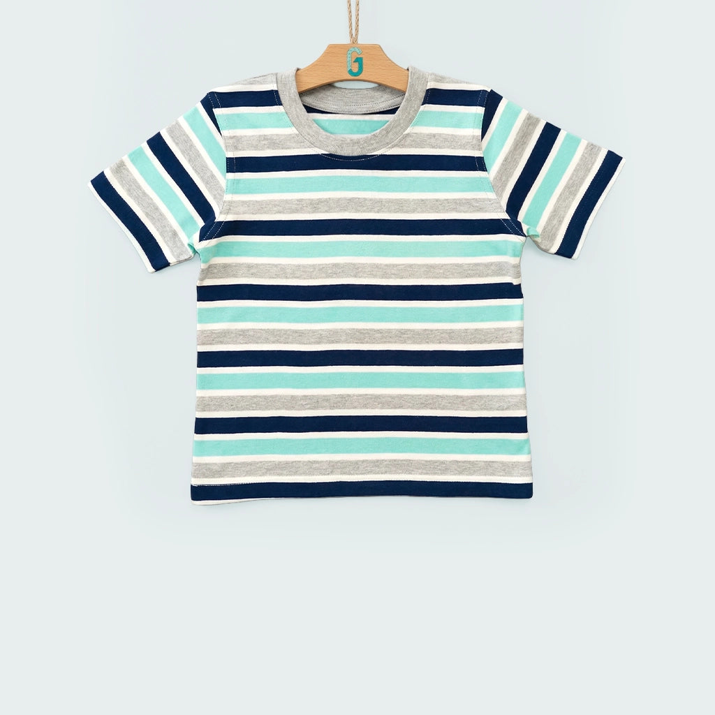 Crewneck Stripe (GR/WH/IB/NB)-27929