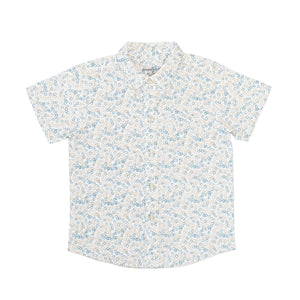 Shirt Linen - Circular pattern Printed-27966