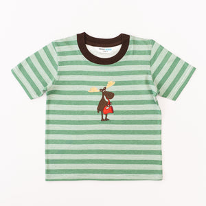 Crewneck Stripes - Moose Playing Rex Saxophone-28025