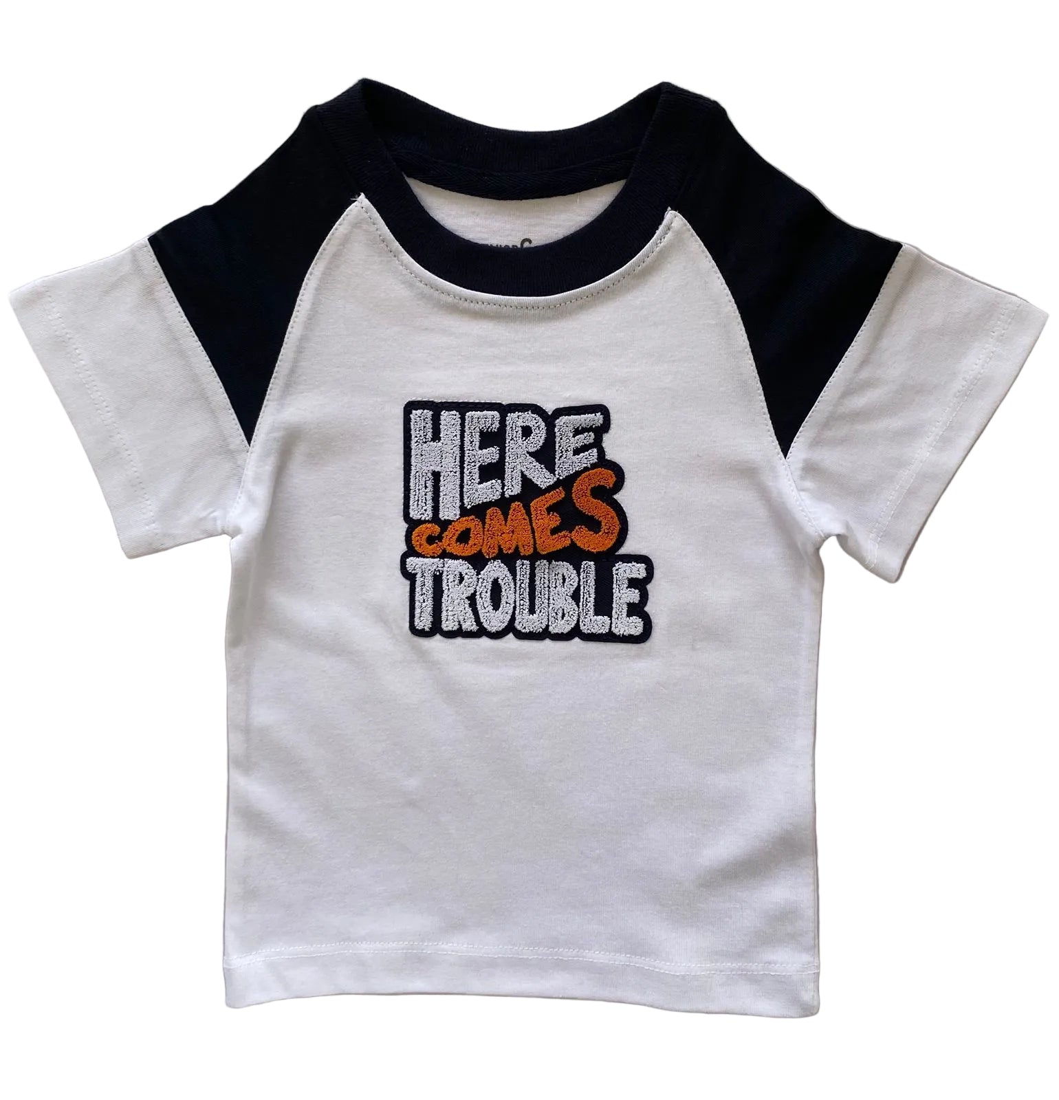 Crewneck White Here comes trouble - 28097