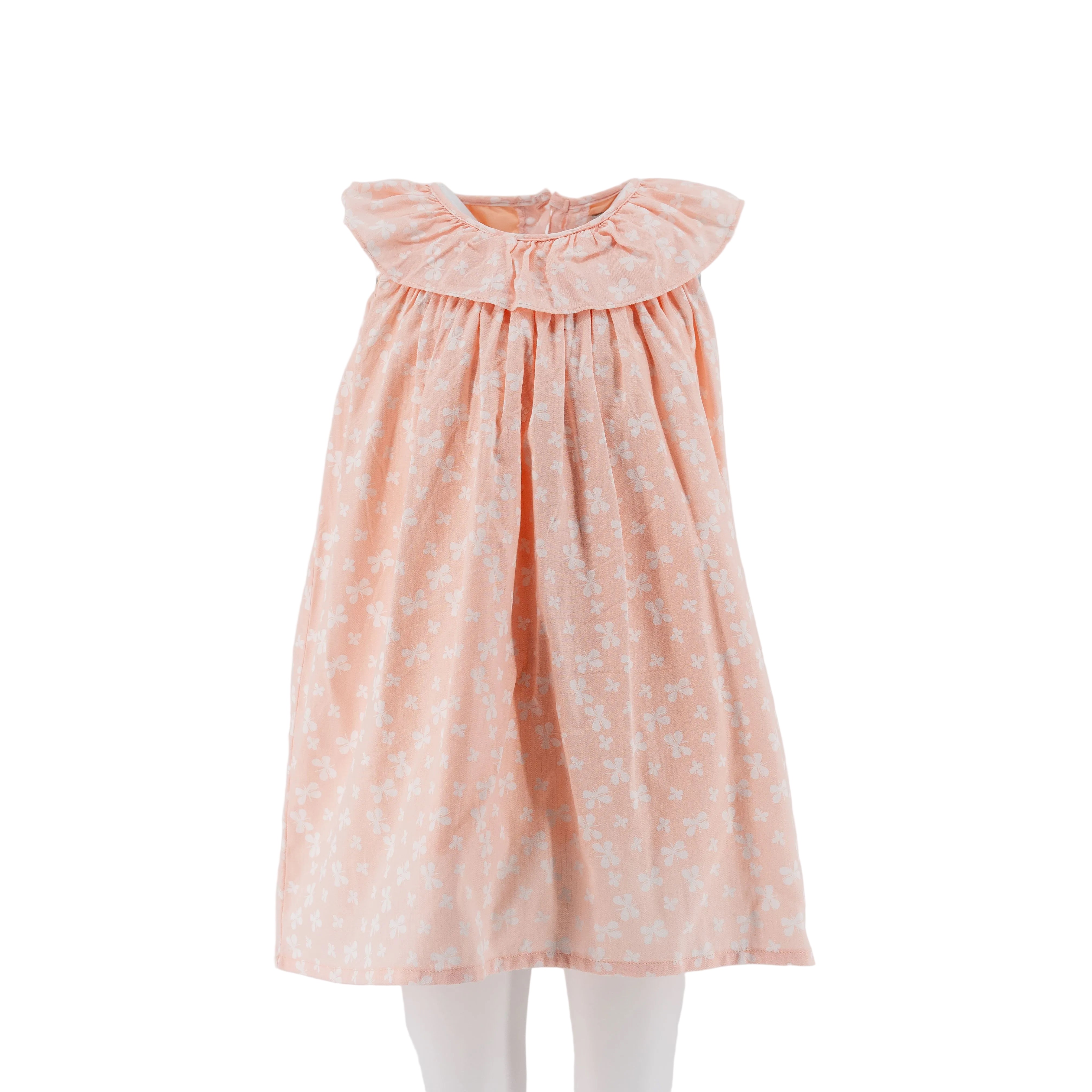 Dress Peach with white flowers - 28111