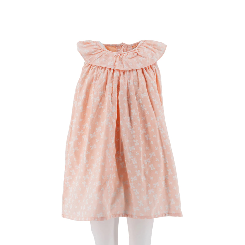 Dress Peach with white flowers - 28111