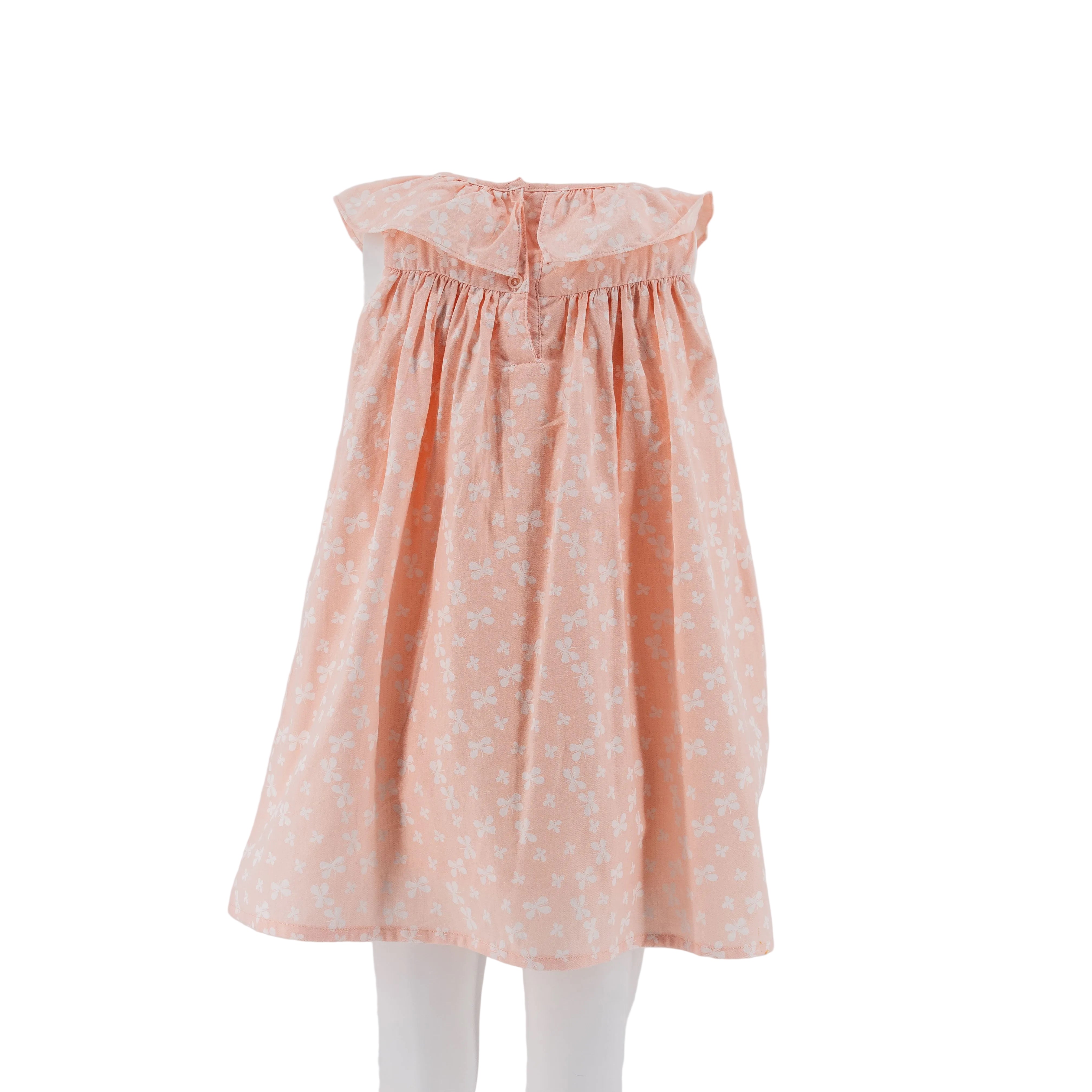 Dress Peach with white flowers - 28111