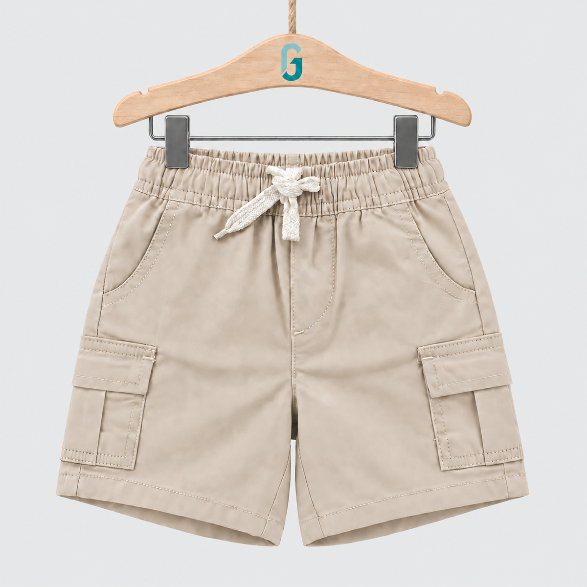 28234 - Short Twill Double Pockets Beige