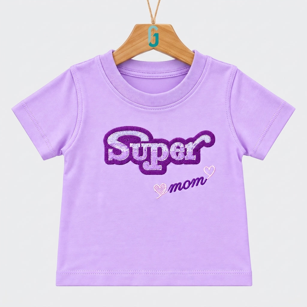 28128 - Crewneck Purple Super Mom