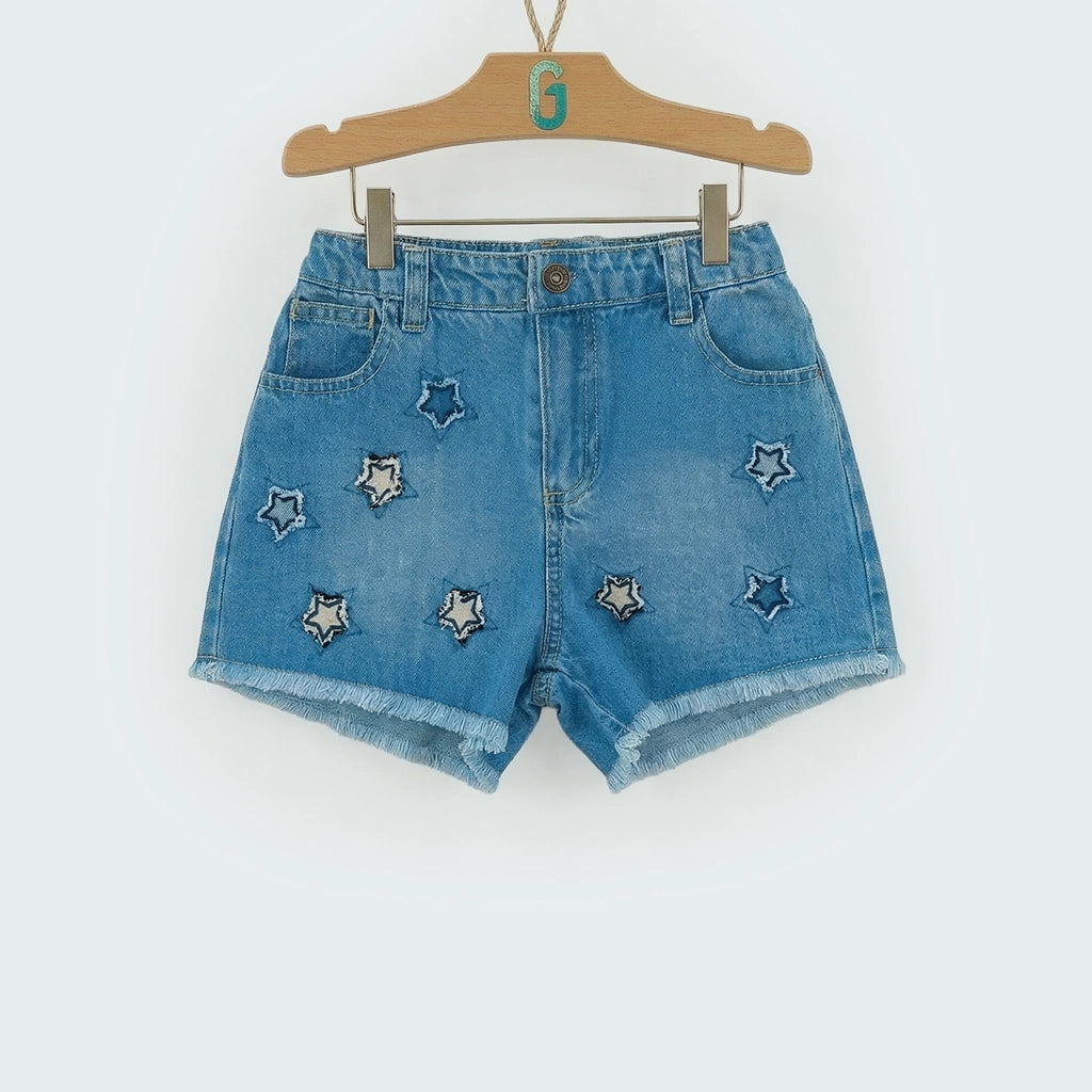 Short Light blue- Stars-27763