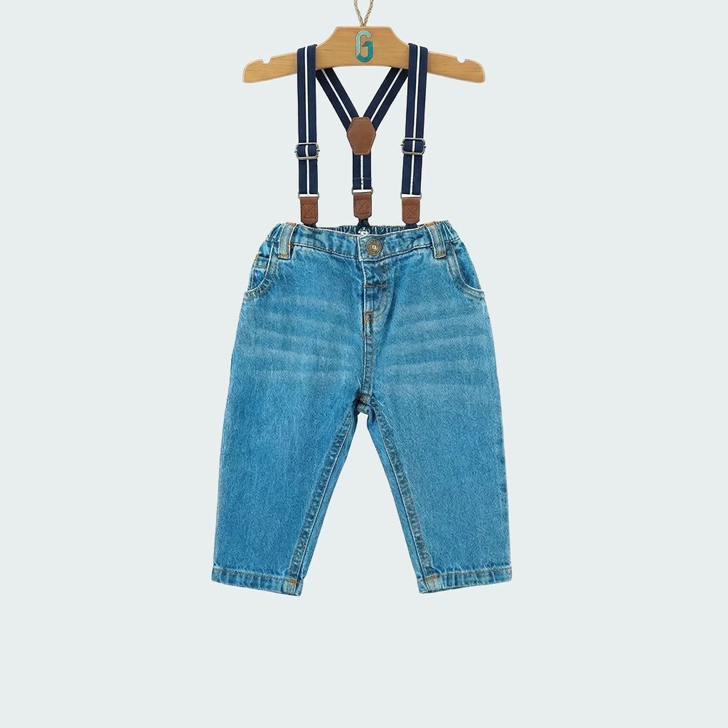 Denim dungaree pant-27840