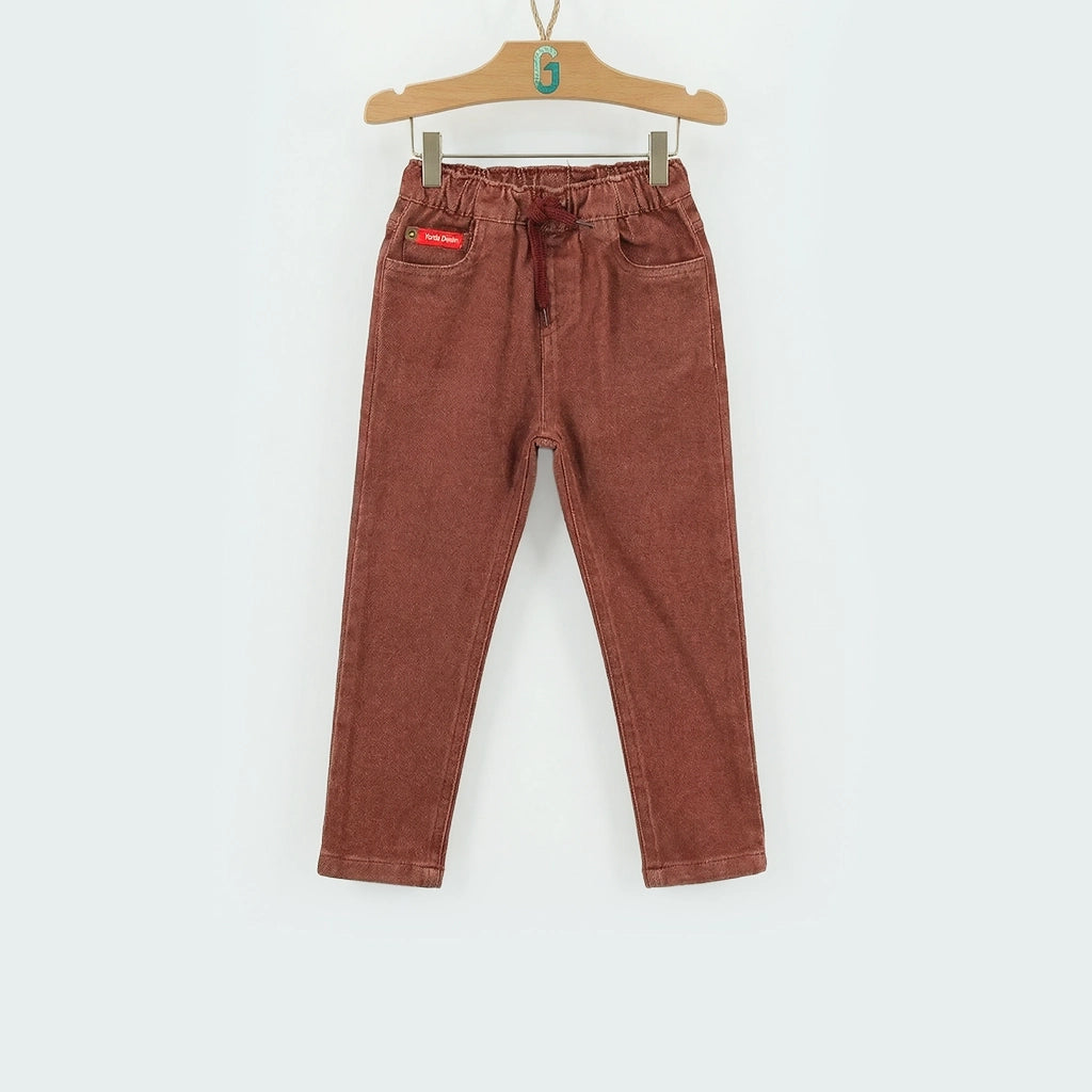 Pant Denim - Maroon-27418