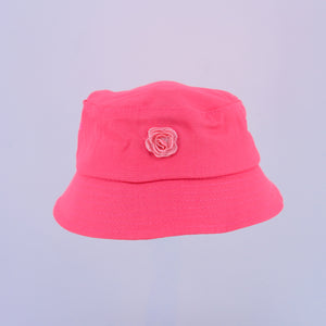 28149-hat pink with rose